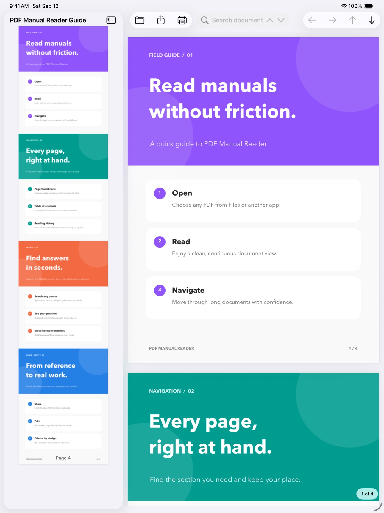 Screenshot 5 of PDF Manual Reader