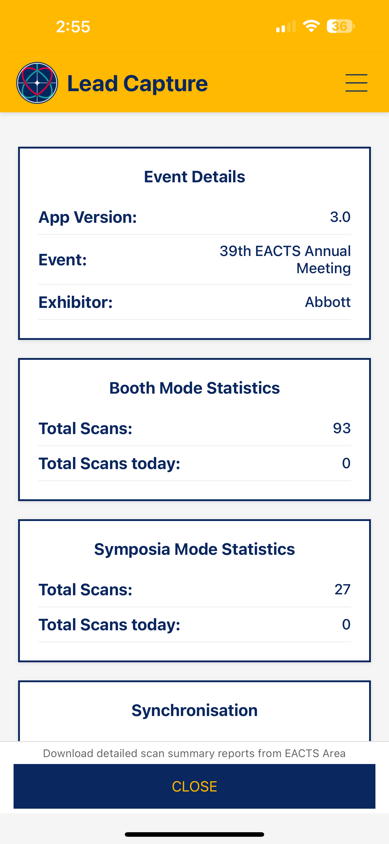 EACTS Lead Capture screenshot 7