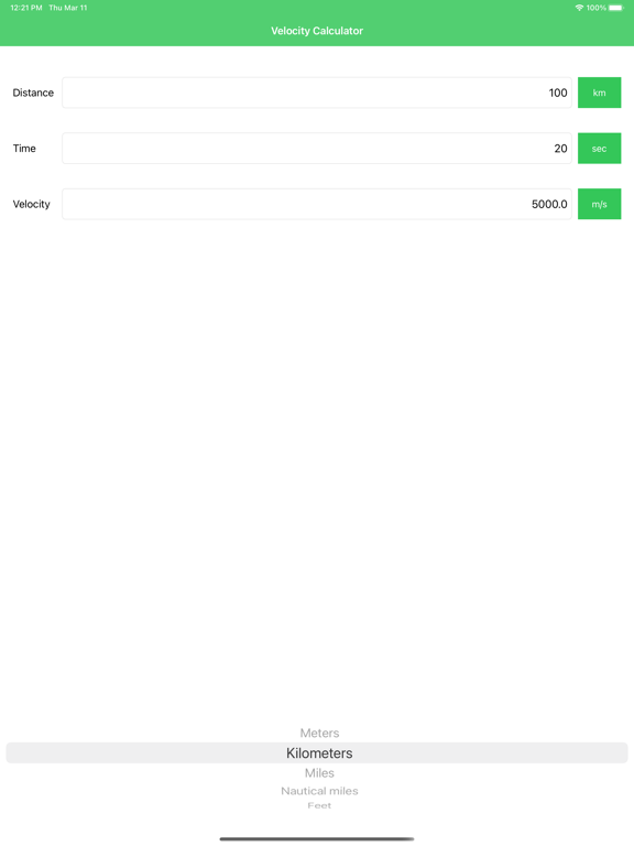 Screenshot #5 pour Velocity Calc and Converter