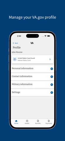 VA: Health and Benefits iPhone screenshot