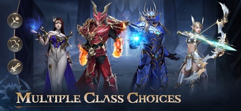 MU: Dark Epoch - Users can explore four distinct character classes and their unique class-specific gear and abilities, offering varied playstyles for every adventurer.