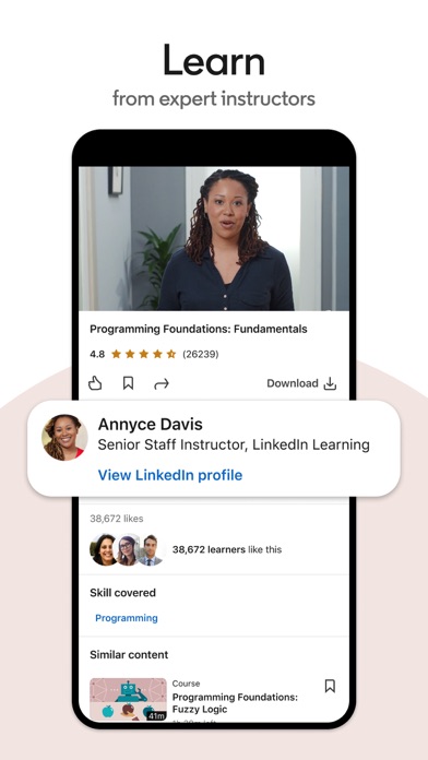 LinkedInラーニング screenshot1