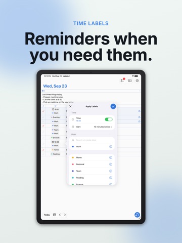 Labeled: To Do List & Planner iPad screenshot