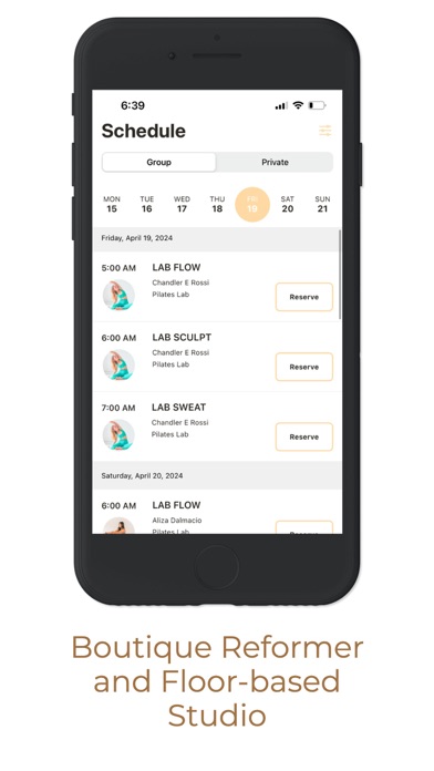 Pilates Laboratory Screenshot