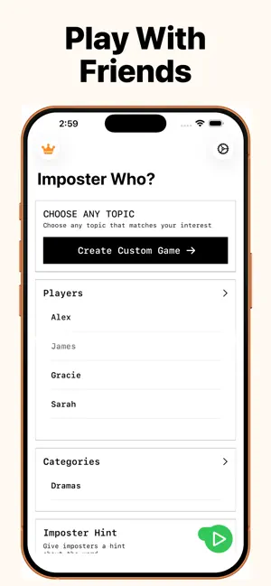 Imposter - Word Trivia Game screenshot 1