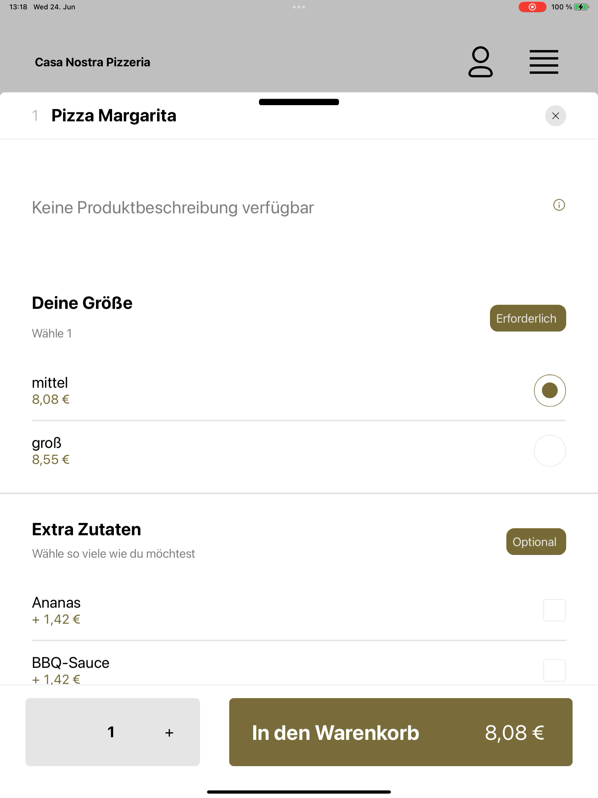 Casa Nostra Pizzeria