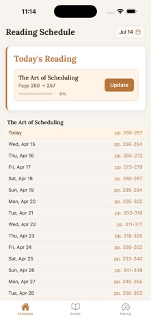 Booked Up: Reading Scheduler screenshot