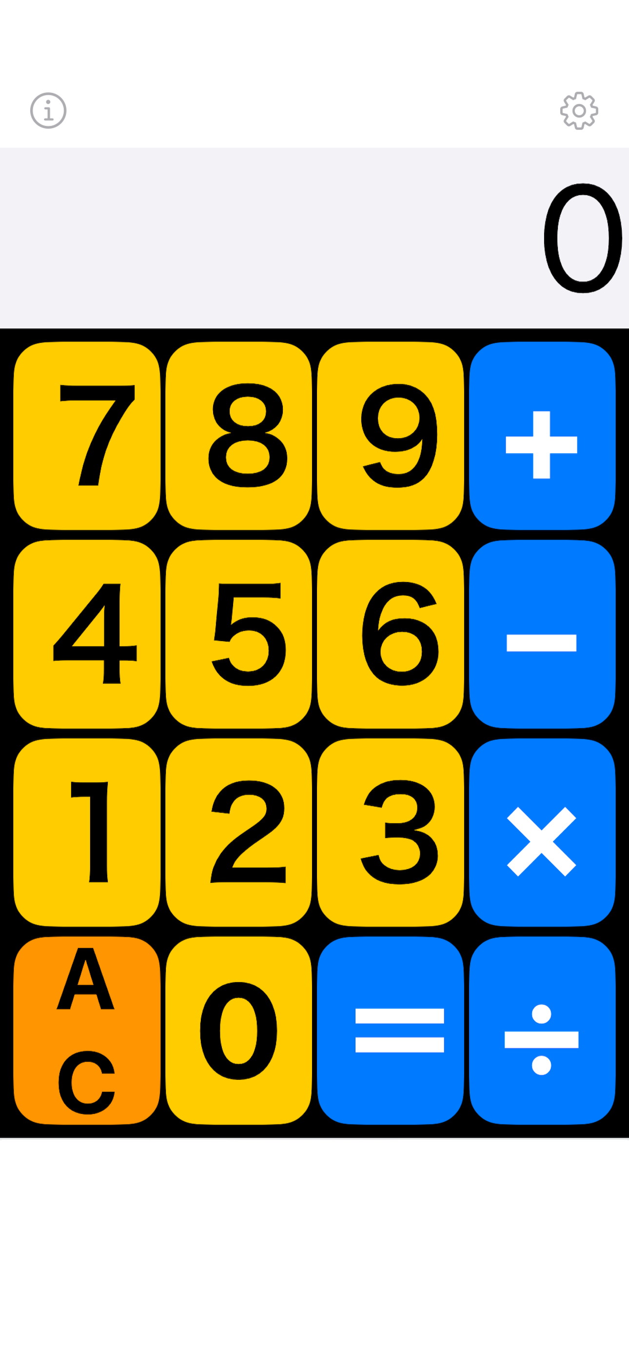 Big character calculator