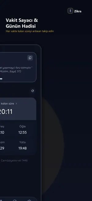 Zikra: Zikirmatik & Ezan Vakti screenshot 2