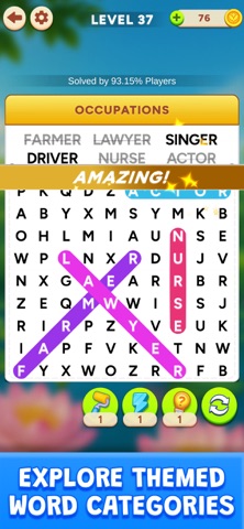 Word Search Bloom: Word Puzzle iPhone screenshot