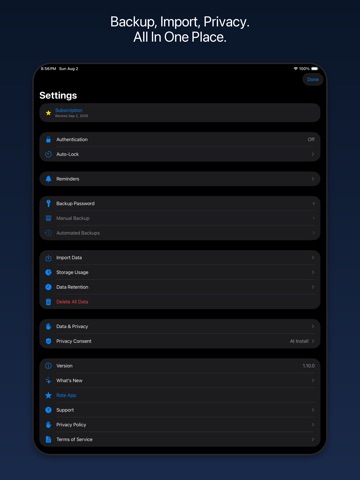 Kryven Vault - ID & Doc Wallet iPad screenshot