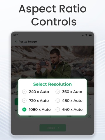 Photo Resizer - Resize Image iPad screenshot
