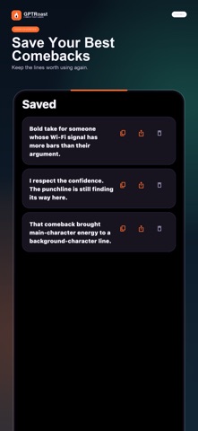 GPTRoast: AI Roast Generator iPhone screenshot
