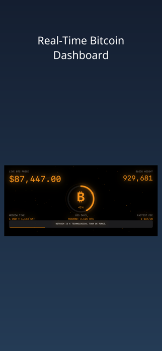 SatsClock: Bitcoin Block Clock Screenshot 3 of 6