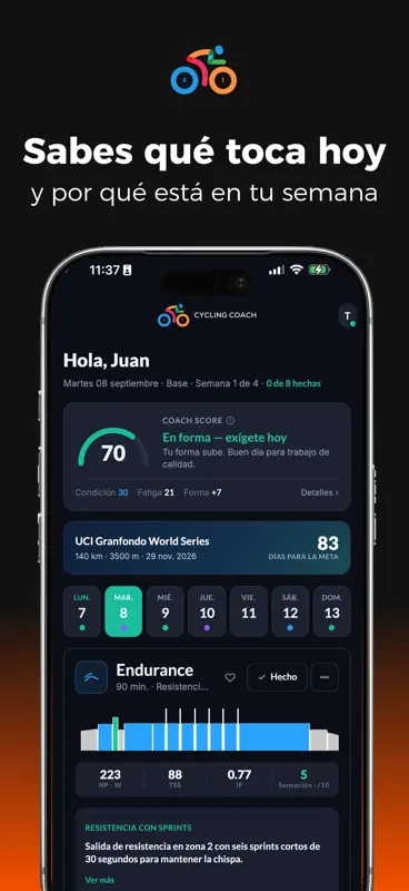 Cycling Coach AI: Ciclismo screenshot 1 of 10