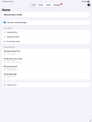 RampMeet iPad screenshot