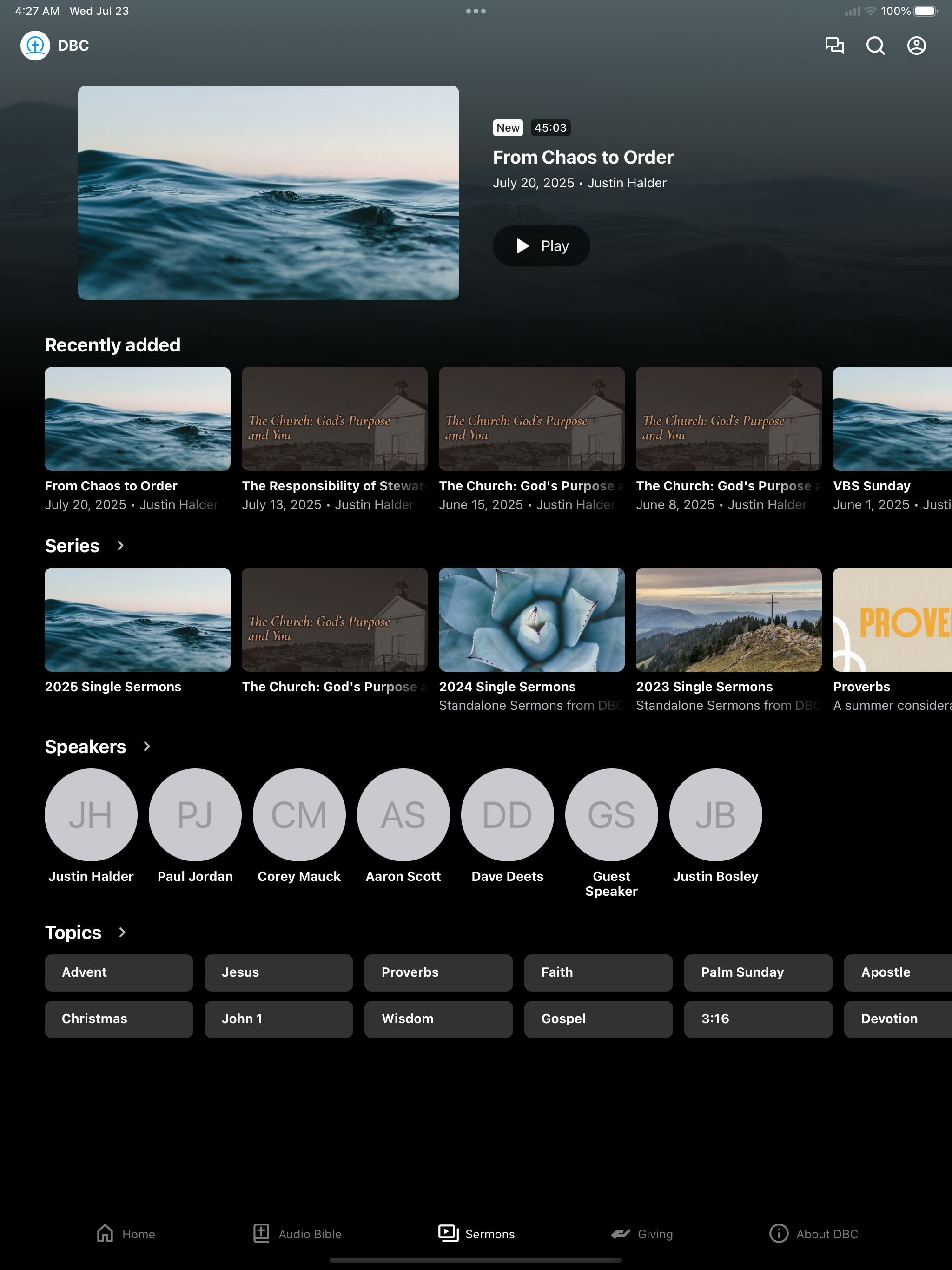 Dale Bible Church screenshot 5