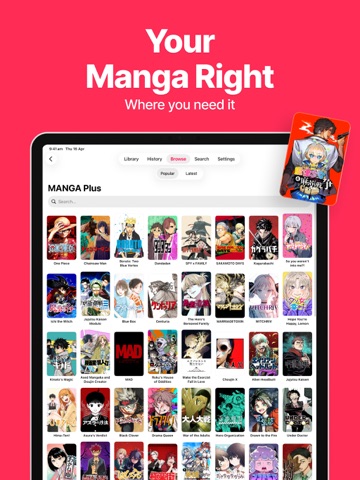Yomu: Manga & Webtoon Reader iPad screenshot