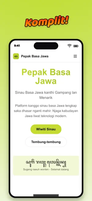 PBJ Komplit Javanese Language screenshot 3