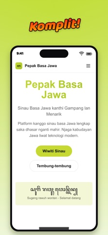 PBJ Komplit Bahasa Jawa screenshot