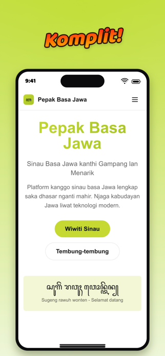 PBJ Komplit Javanese Language Screenshot 3 of 3