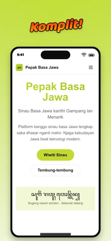 PBJ Komplit Javanese Language screenshot 3 of 3