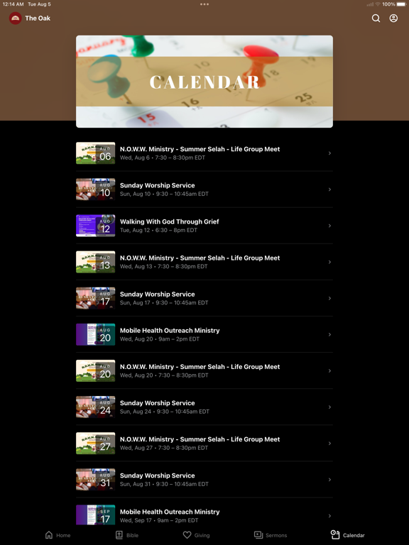 The Church of Oakland iPad screenshot 3 - Education app
