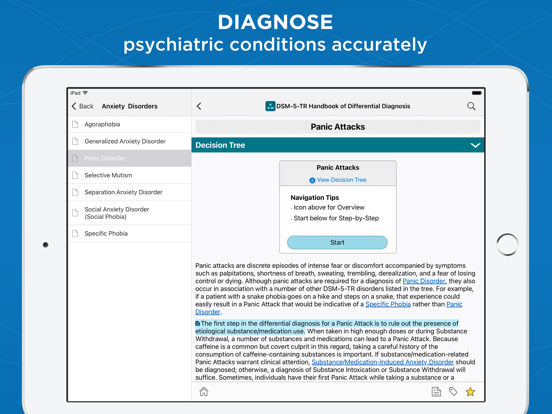 DSM-5-TR® Diagnosis Handbook iPad app afbeelding 1