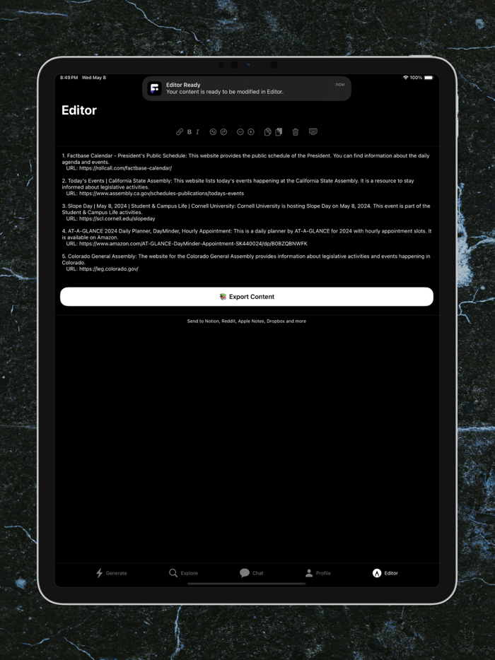 Faune AI Chat  Search