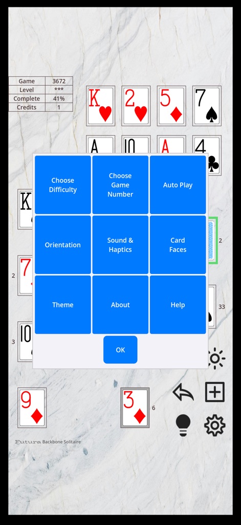 Futura Backbone Solitaire - Games App | MWM
