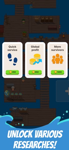 Idle Raft City - Sea World iPhone screenshot