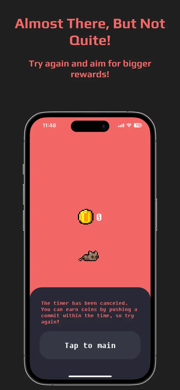 #3. CommitCat - Focus, Commit (iOS) Podle: LEE JAEYOUNG