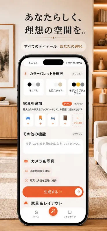 AIインテリア・間取り・部屋レイアウト - DecorAI screenshot 7 of 9