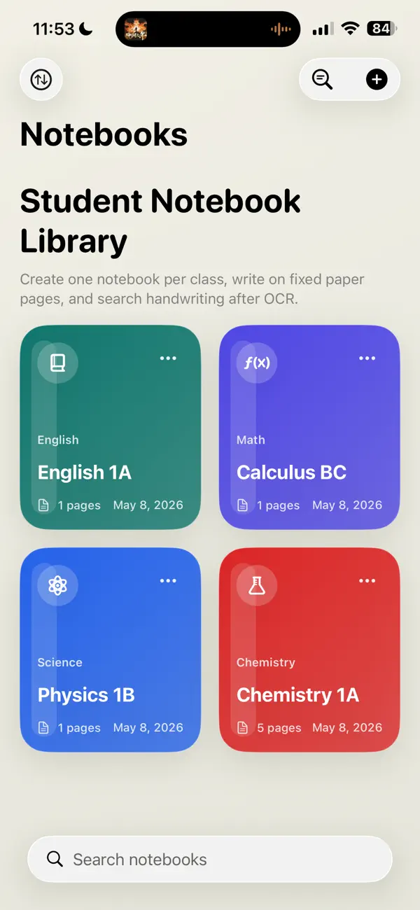 Screenshot #1 pour Notebook for iPad