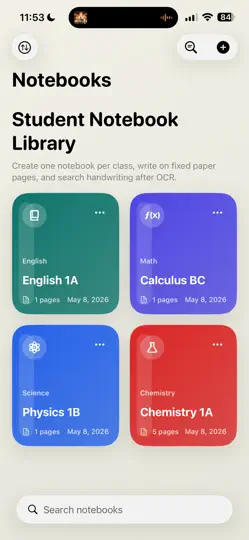 Скриншот Notebook For IPad на iPhone 1