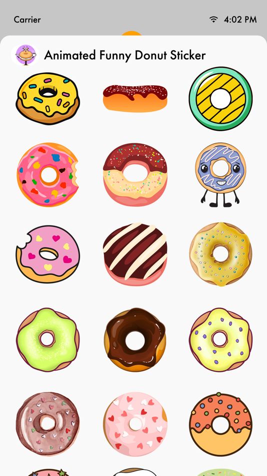 #2. Animated Funny Donut Stickers (iOS) By: Aman Kumar