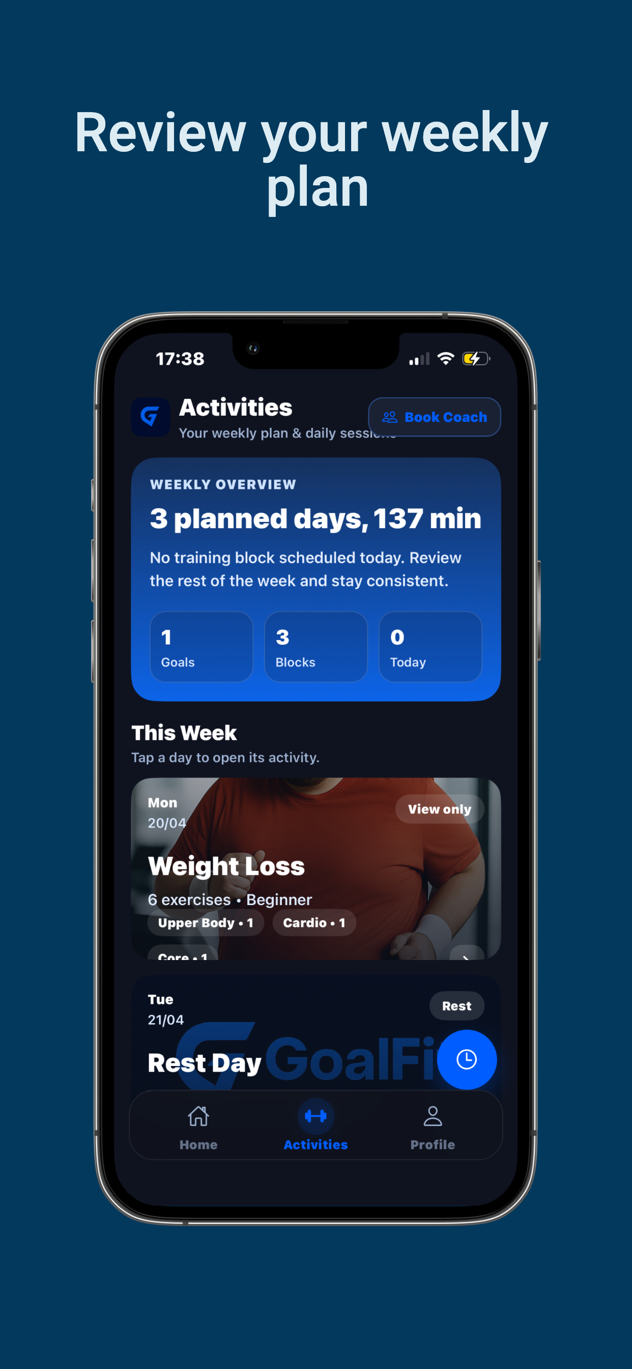 GoallFit screenshot 5