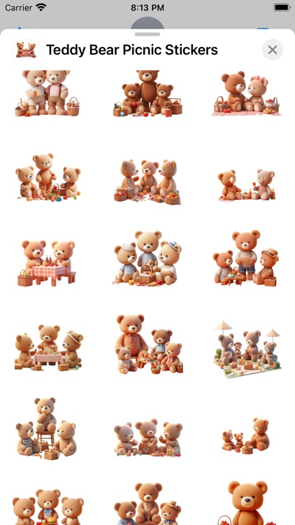 Teddy Bear Picnic Stickers