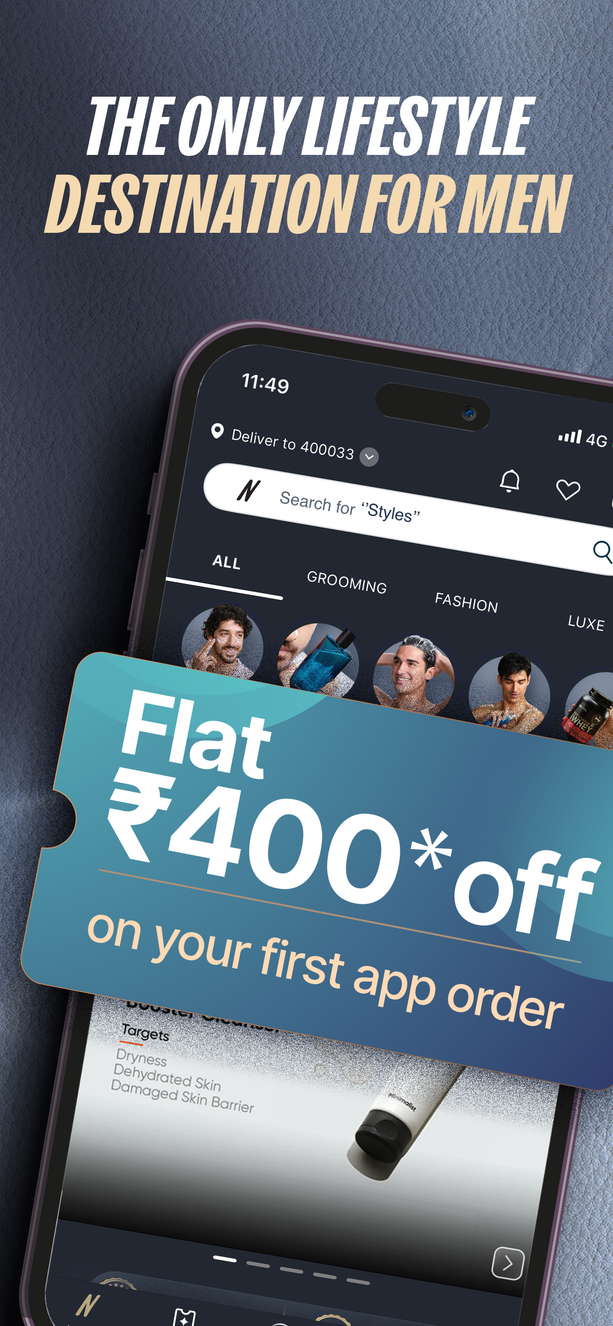 Nykaa Man-Men's Shopping App