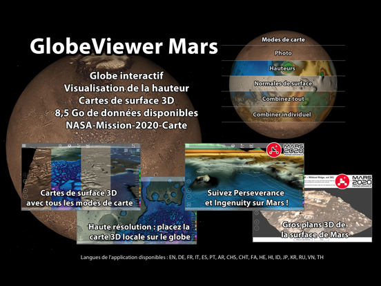 Screenshot #4 pour GlobeViewer Mars PRO