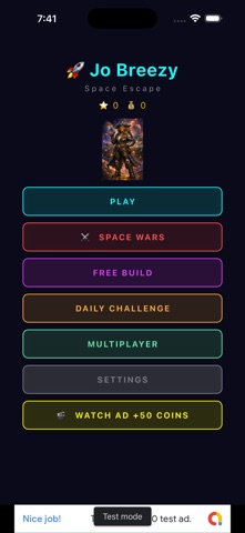 Jo Breezy Space Escape Screenshot 3 of 5