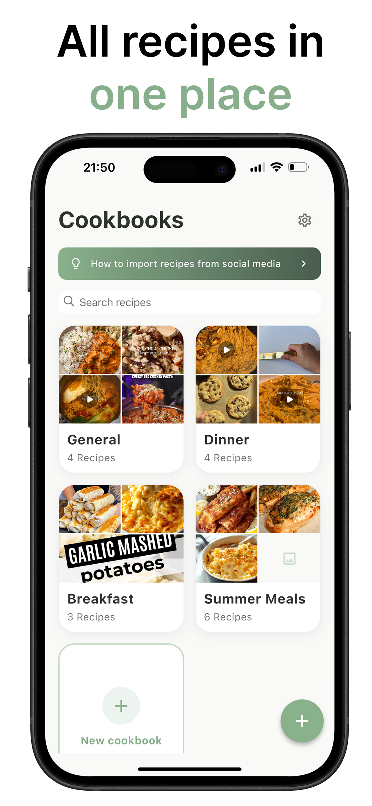 Feedr - Recipe Organizer