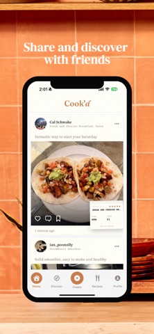 Cook'd: Your Social Cookbook screenshot