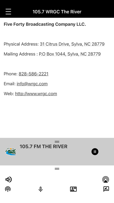 105.7 WRGC The River Screenshot