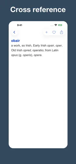 Screenshot von Gaelic Etymology Dictionary auf dem iPhone 4