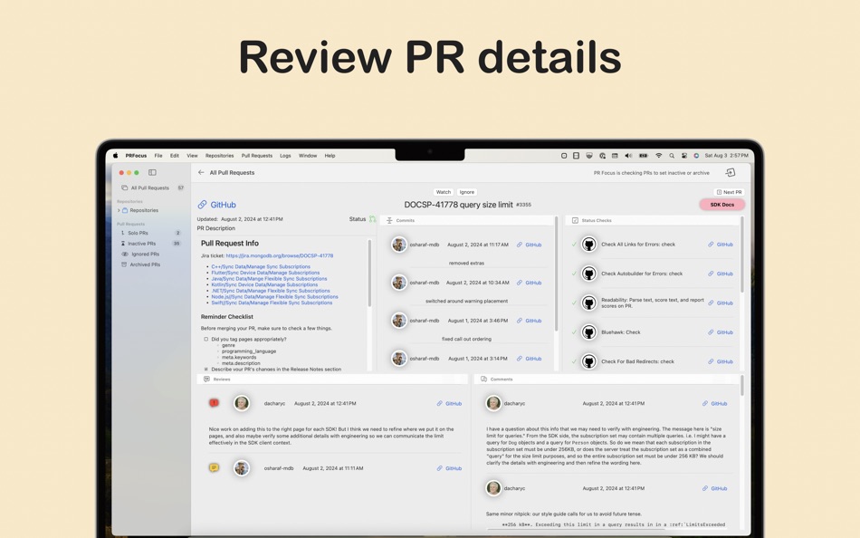 #3. PR Focus (macOS) 由: Dachary Carey