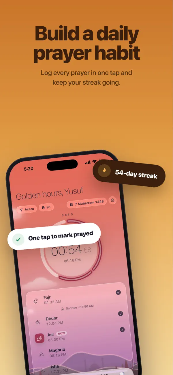 Screenshot #1 pour Prayer Keeper: Athan & Qibla