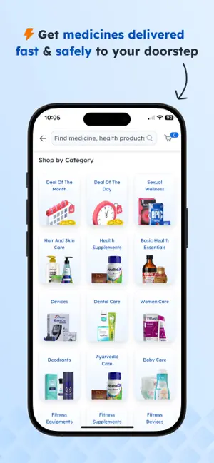MediBuddy-Dr Labs Meds ABHA iPhone screenshot 4