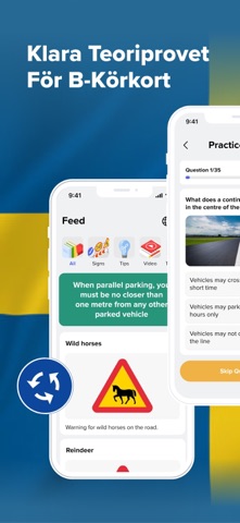 Teoriprovet Körkort 2026 App Store preview screenshot 1