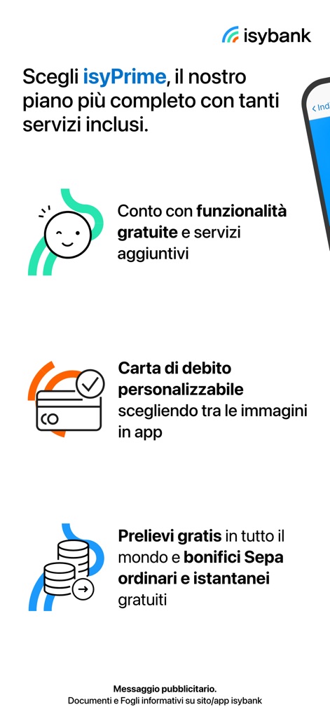 isybank - This visual clearly outlines the extensive advantages of the isyPrime plan, highlighting complimentary account functionalities and the option for a personalized debit card.